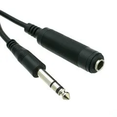 1/4 inch Stereo Extension Cable, TRS, 1/4 inch Male to 1/4 inch Female, 50 foot