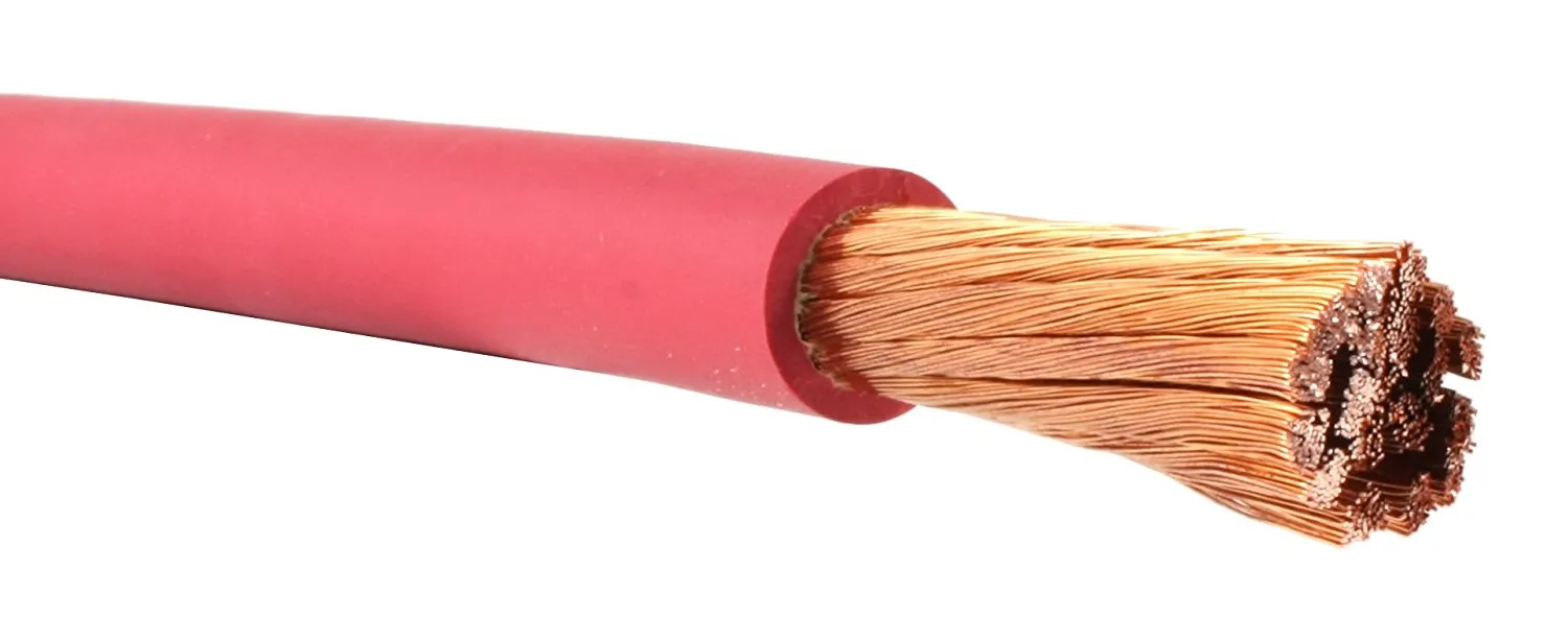 2/0 Gauge AWG - Flex-A-Prene - Welding/Battery Cable - Red - 600 V - Made in USA