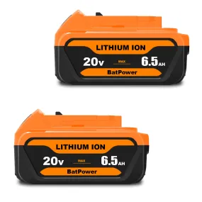 20V 6.5Ah DCB204 Battery Replacement for Dewalt 20V MAX 4.0Ah Battery DCB204 Compatible with Dewalt 20v Max DCD/DCF/DCG/DCS Tools Battery 4Ah 3Ah 2AH