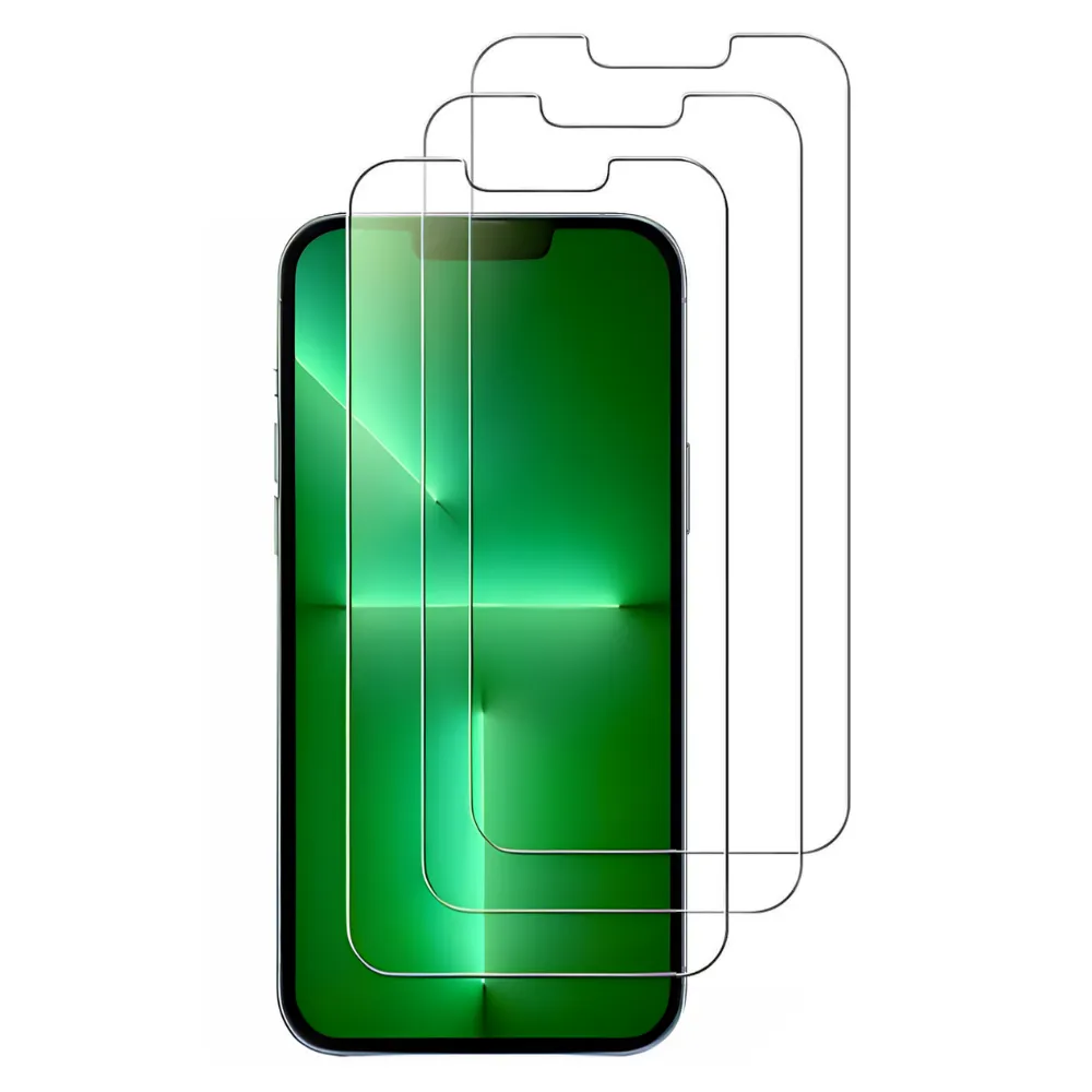 3-Pack iPhone 13 Mini Screen Protector Tempered Glass Case Friendly Anti Scratch Bubble Free