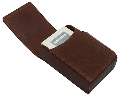 510913 Cigarette Storage Organizer Genuine Leather Tobaccos Pouch Lighter Holder Logos Storage Container