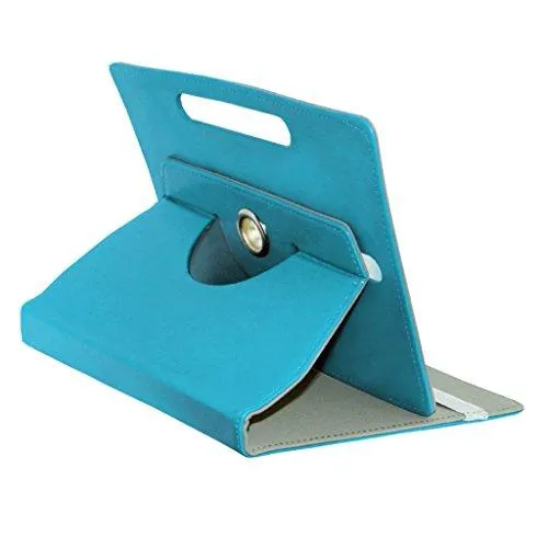 Acm Rotating Leather Flip Case for Lenovo Tab 3 7 Essential Cover Stand Greenish Blue (FREE Acm Wallet Included)