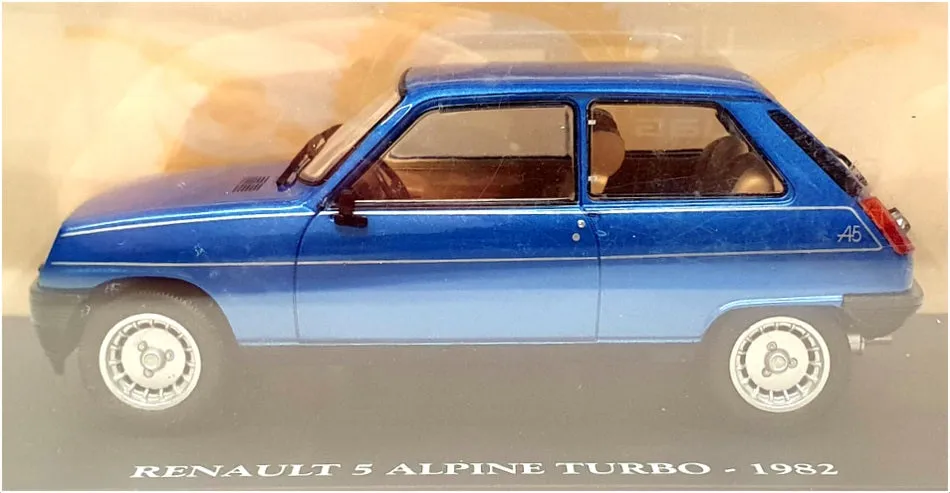 Altaya 1/24 Scale Diecast NX20 - 1982 Renault 5 Alpine Turbo - Met Blue