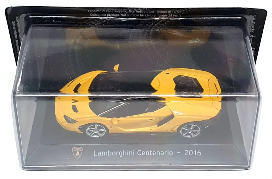 Altaya 1/43 Scale 151023B - 2016 Lamborghini Centenario - Yellow