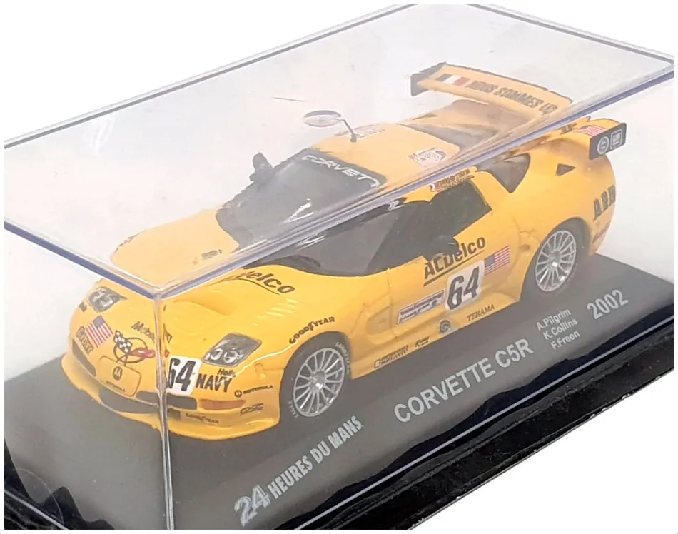 Altaya 1/43 Scale 27424M - Chevrolet Corvette #64 24h Le Mans 2002