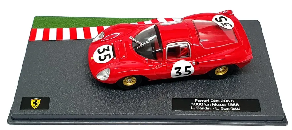 Altaya 1/43 Scale 30424B - Ferrari Dino 206 S #35 1000km Monza 1966 - Red