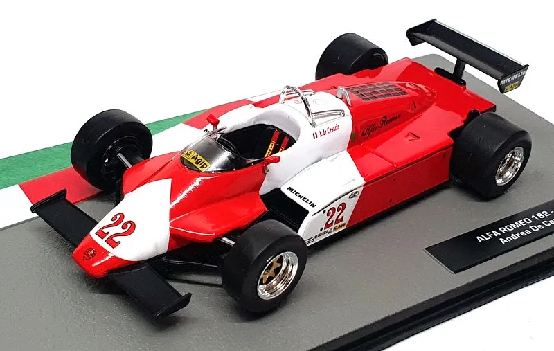 Altaya 1/43 Scale 91024B - F1 Alfa Romeo 182 1982 #22 Cesaris - Red/White