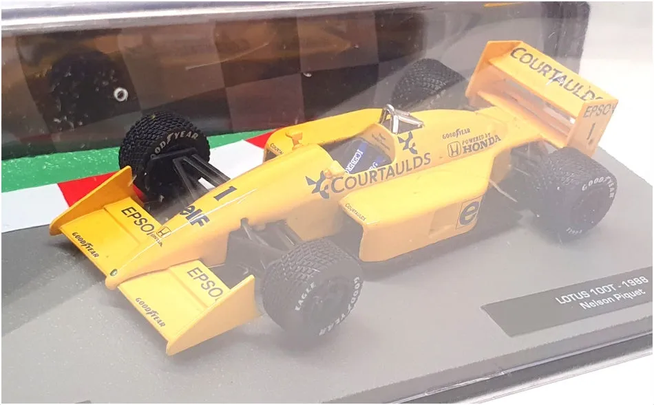 Altaya 1/43 Scale AT301122F - F1 1988 Lotus 100T N. Piquet - Yellow