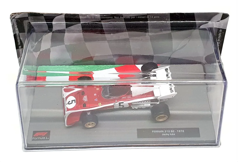 Altaya 1/43 Scale AT301122M - F1 1972 Ferrari 312 B2 J. Ickx - Red/White