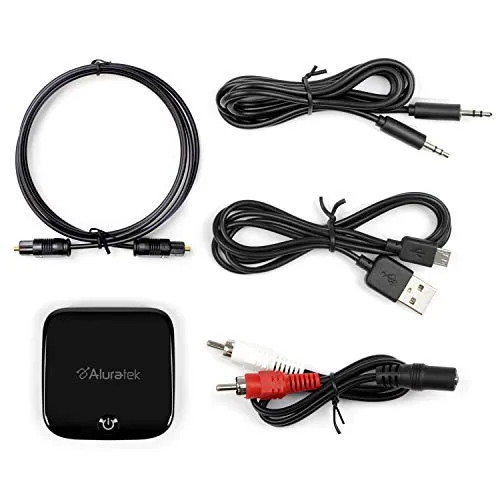 Aluratek Bluetooth Optical Audio Receiver and Transmitter