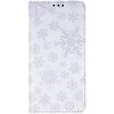 Apple iPhone 7 Wallet Flip Case Snowflake / Winter - White / Grey