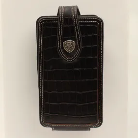 Ariat Brown Crocodile Print Phone Case