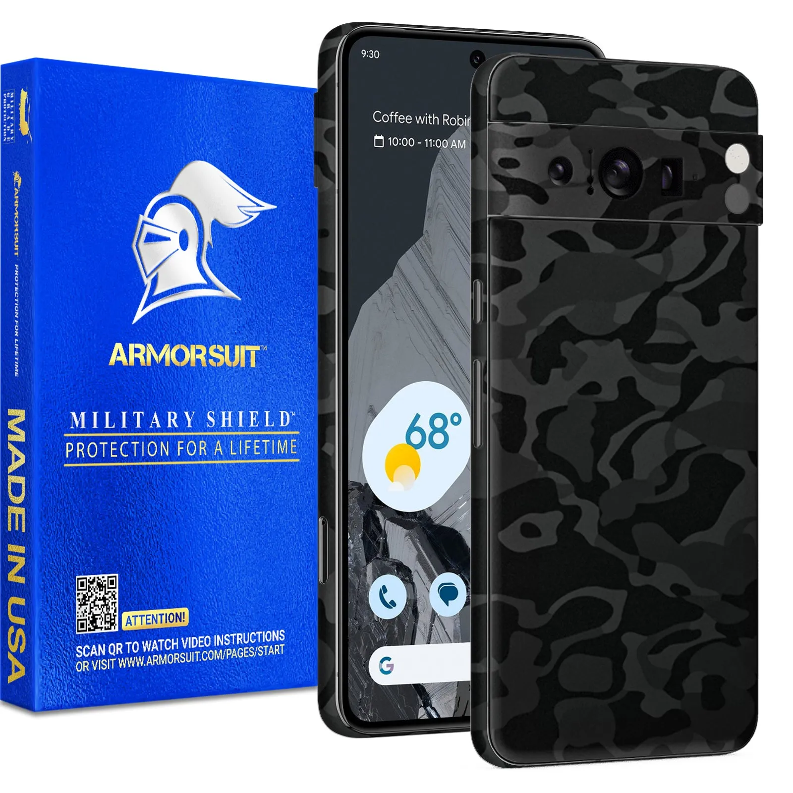 Armorsuit MilitaryShield Vinyl Skin Wrap Film for Google Pixel 8 Pro