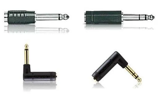 Assorted 1/4" Audio Adapters (4-Pack)