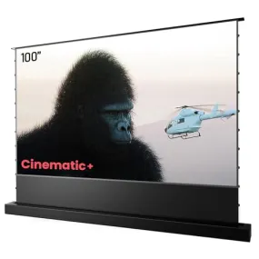 AWOL VISION 100" Motorized ALR Floor Rising Projector Screen for Ultra Short Throw Projector, Projector Screen for Home Theater, 4K/8K Ultra HD, Active 3D, 95% Ambient Light Rejecting-ALR-F210C