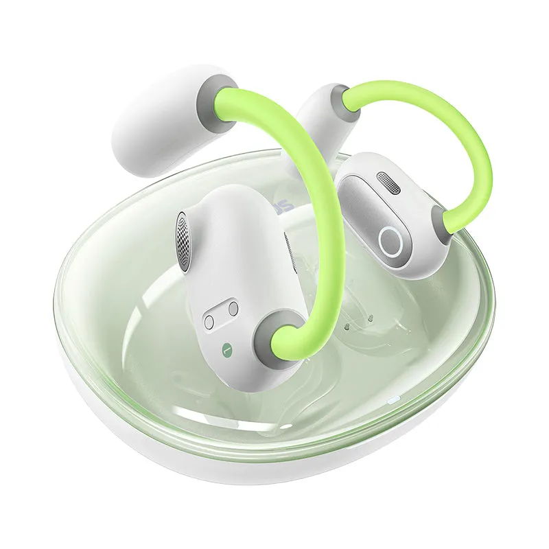 Baseus Eli Sport 1 Open-Ear TWS Earbuds Aurora Green, Open-Ear Design