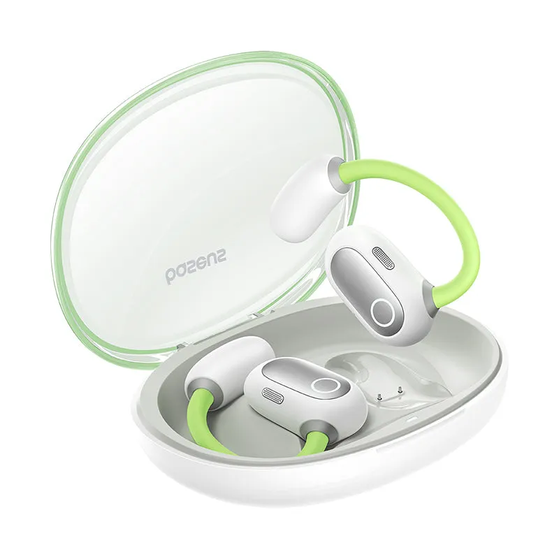 Baseus Eli Sport 1 Open-Ear TWS Earbuds Aurora Green, Open-Ear Design