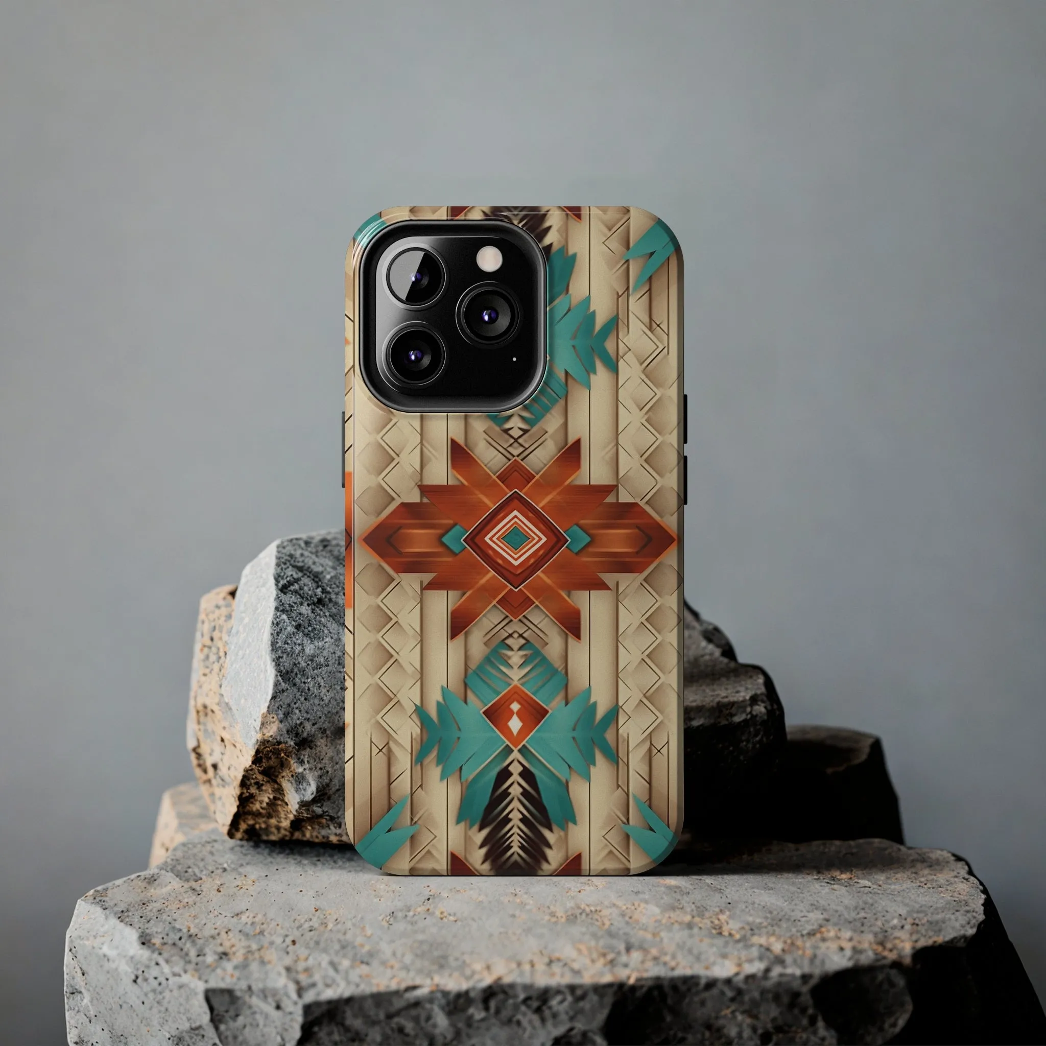 Beautiful Native American Pattern Design Tough Phone Case compatible with a large variety of iPhone models, Gift, Phone Case