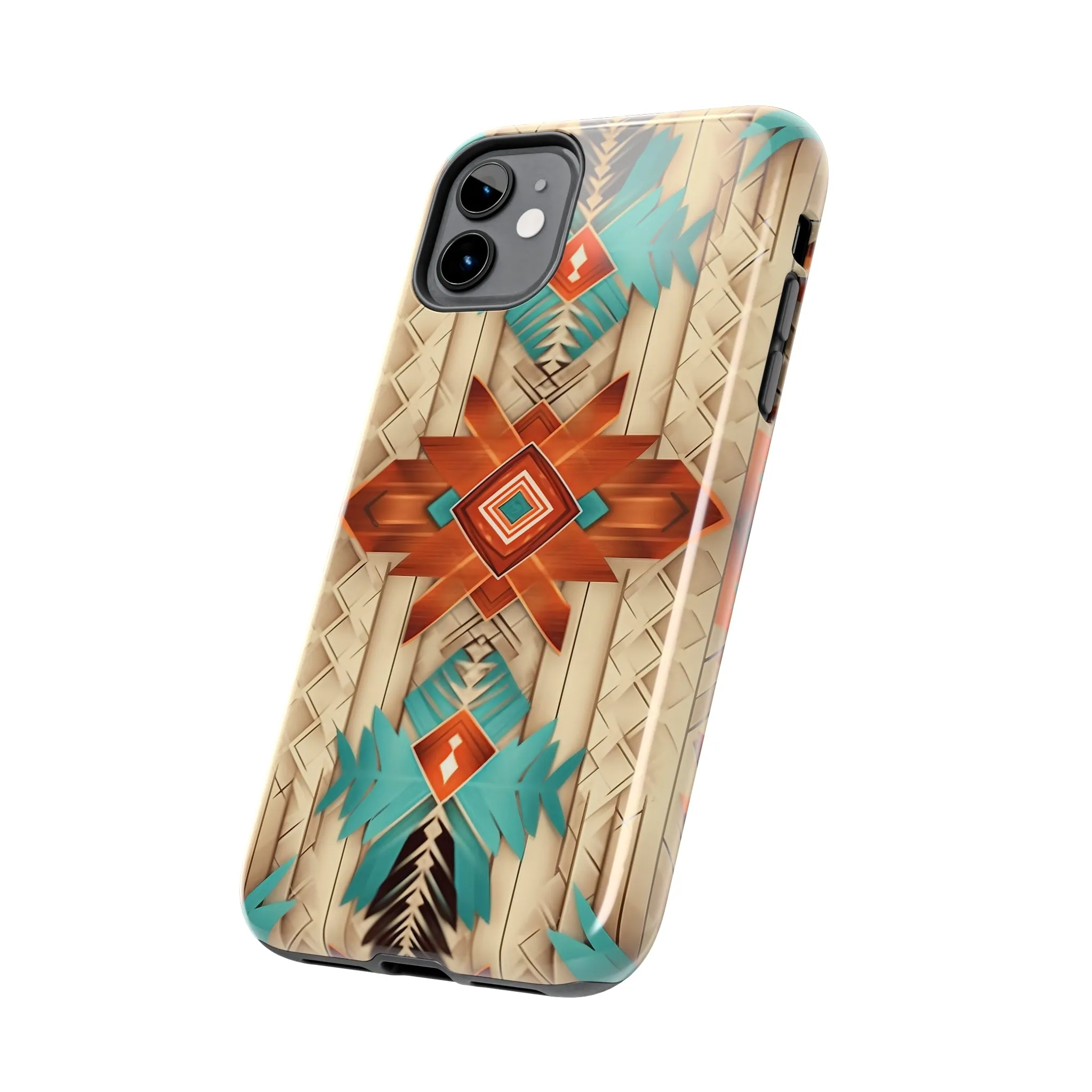 Beautiful Native American Pattern Design Tough Phone Case compatible with a large variety of iPhone models, Gift, Phone Case