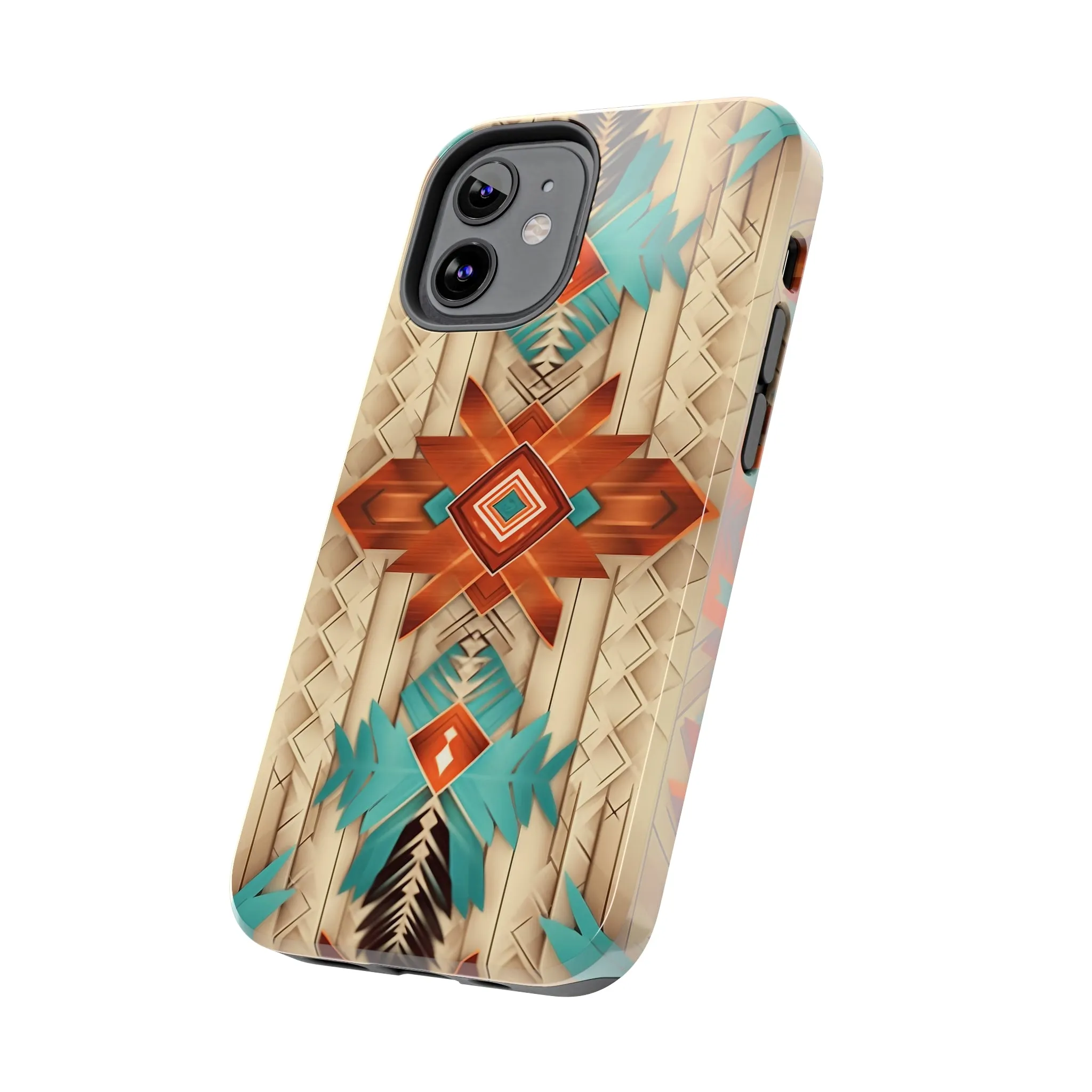 Beautiful Native American Pattern Design Tough Phone Case compatible with a large variety of iPhone models, Gift, Phone Case