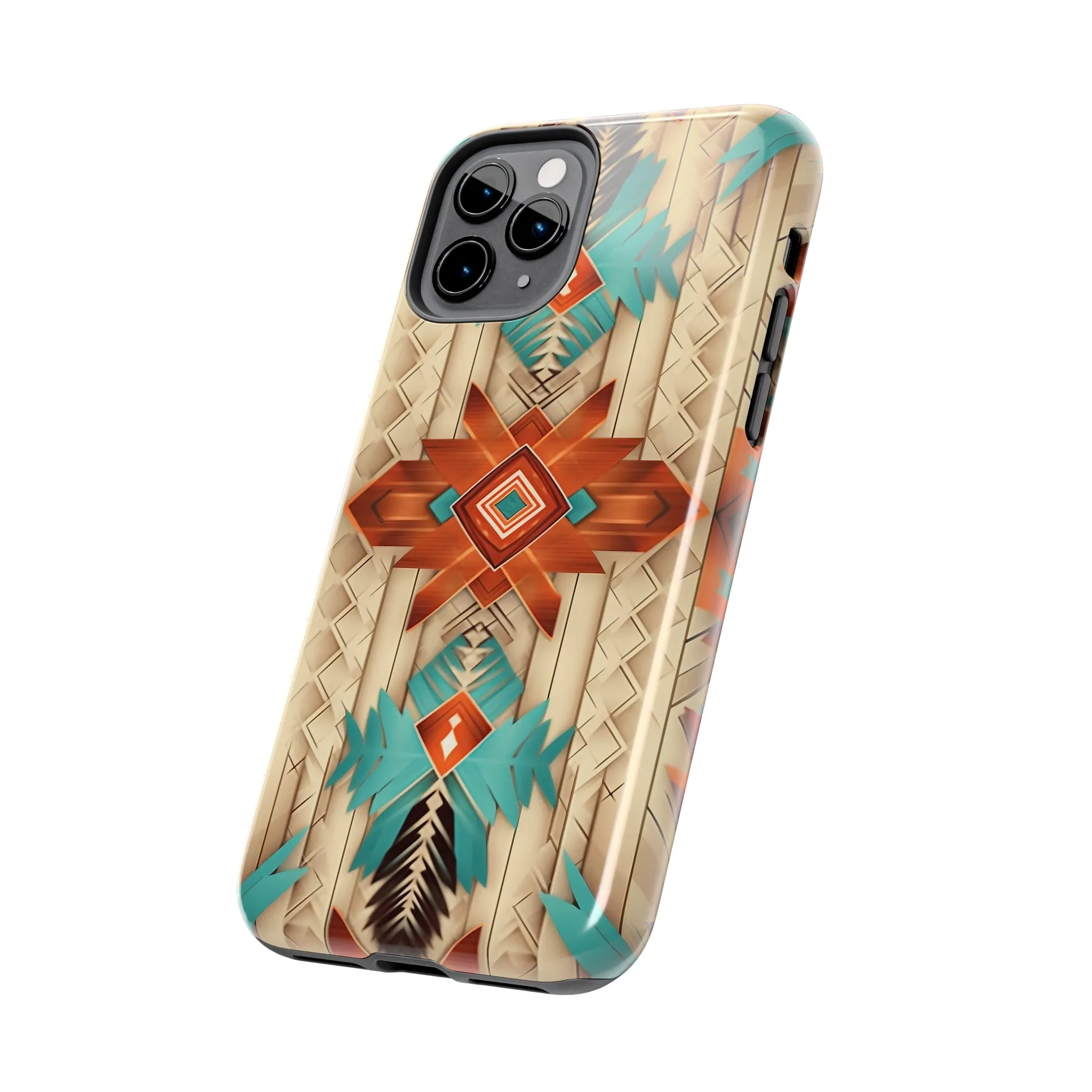 Beautiful Native American Pattern Design Tough Phone Case compatible with a large variety of iPhone models, Gift, Phone Case