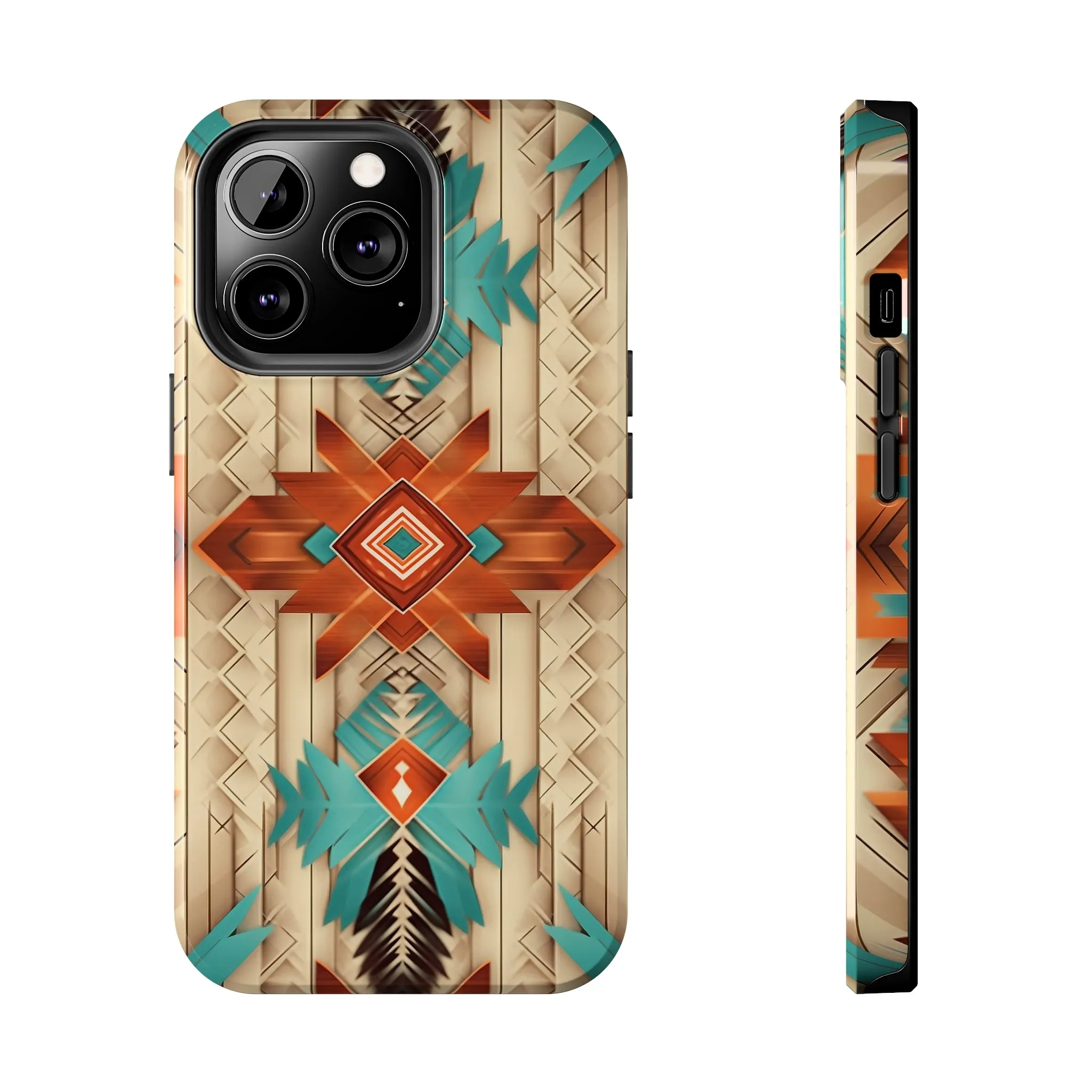 Beautiful Native American Pattern Design Tough Phone Case compatible with a large variety of iPhone models, Gift, Phone Case