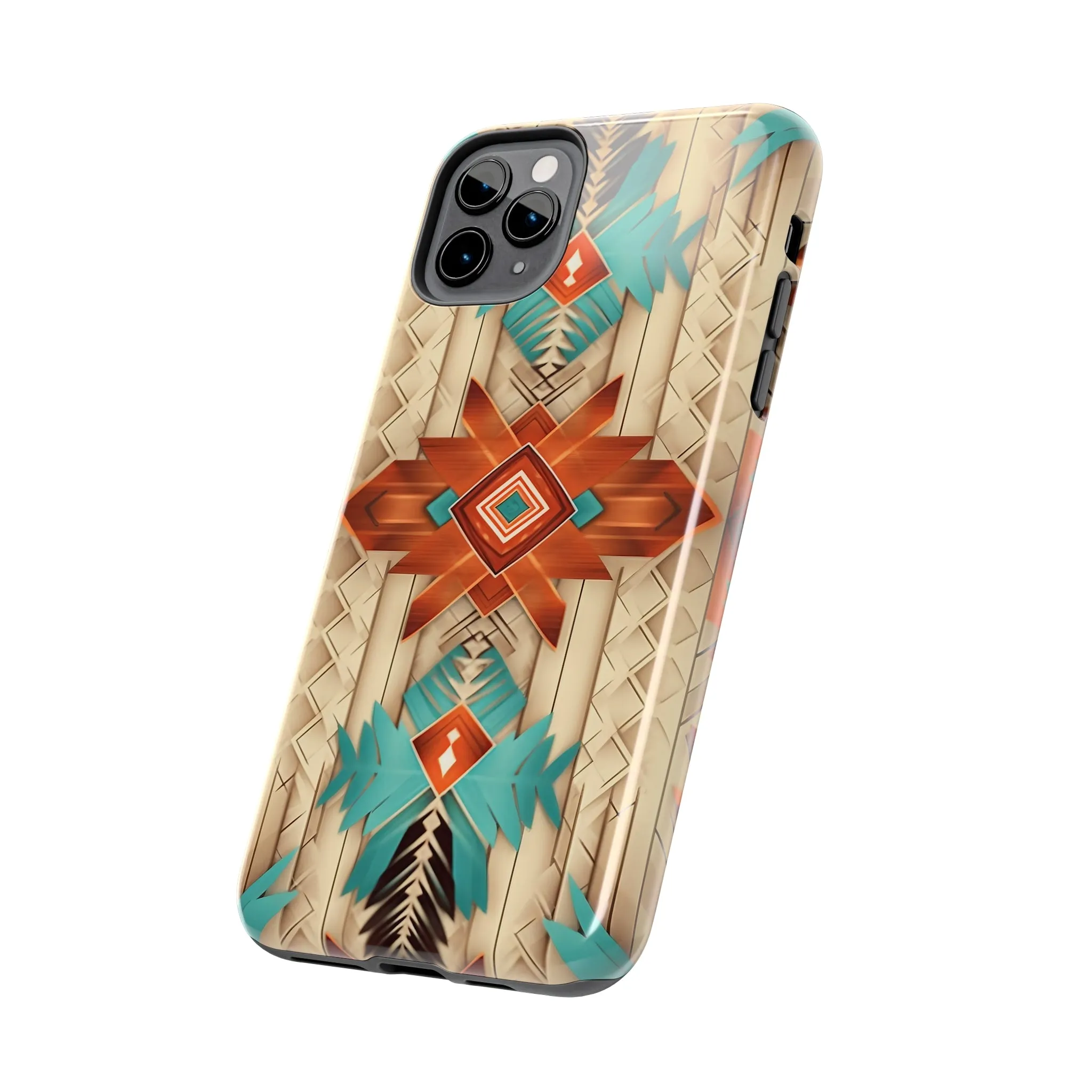 Beautiful Native American Pattern Design Tough Phone Case compatible with a large variety of iPhone models, Gift, Phone Case