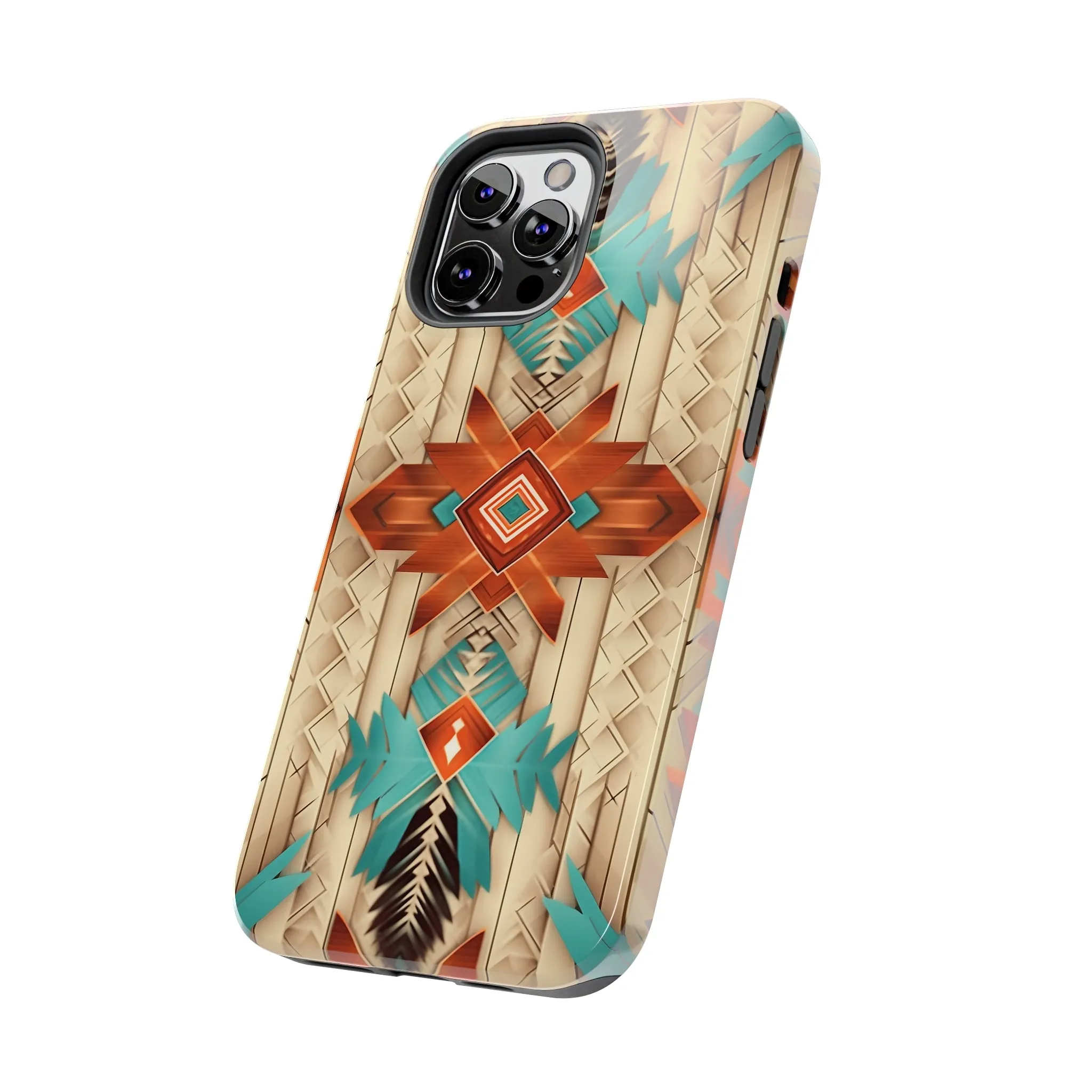 Beautiful Native American Pattern Design Tough Phone Case compatible with a large variety of iPhone models, Gift, Phone Case