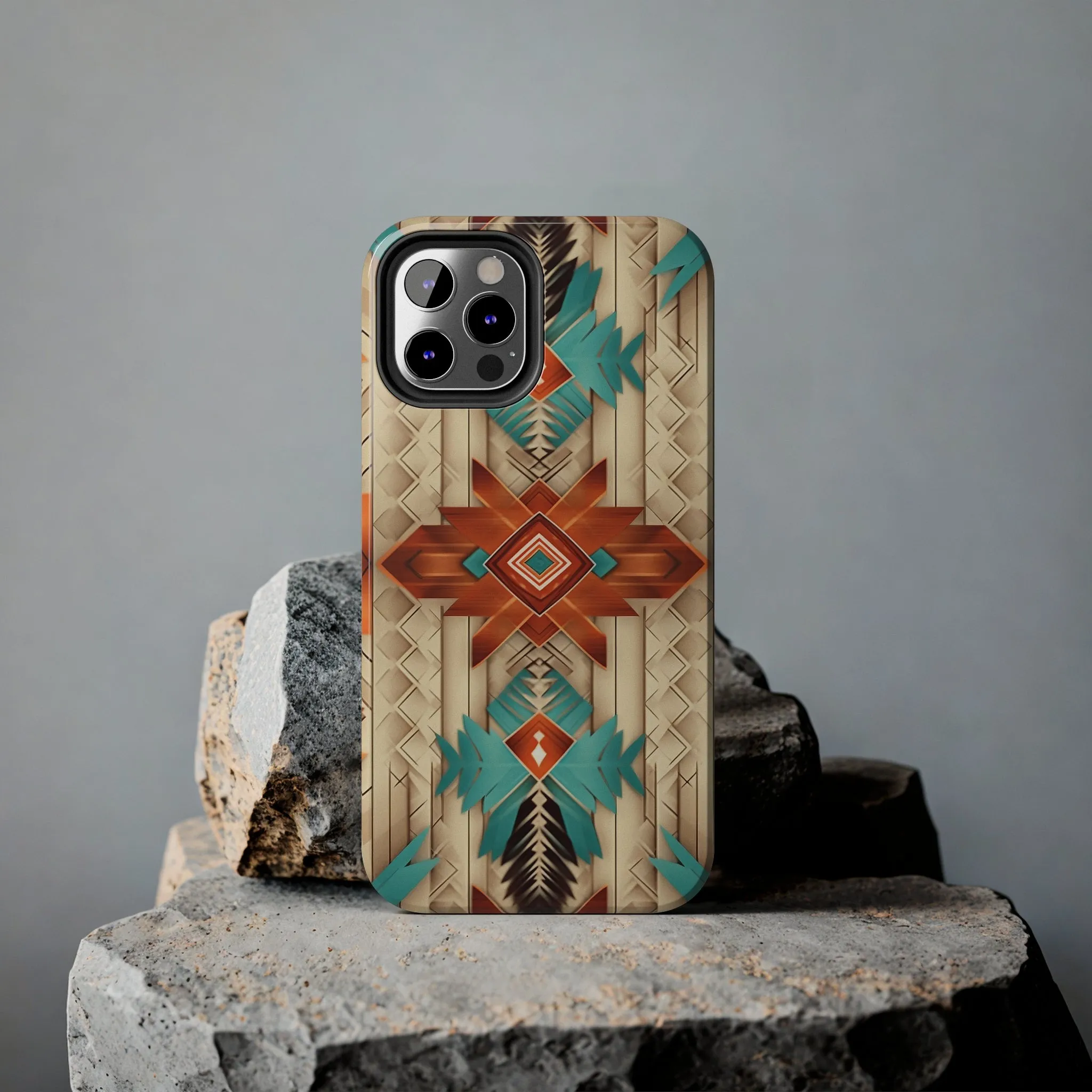 Beautiful Native American Pattern Design Tough Phone Case compatible with a large variety of iPhone models, Gift, Phone Case