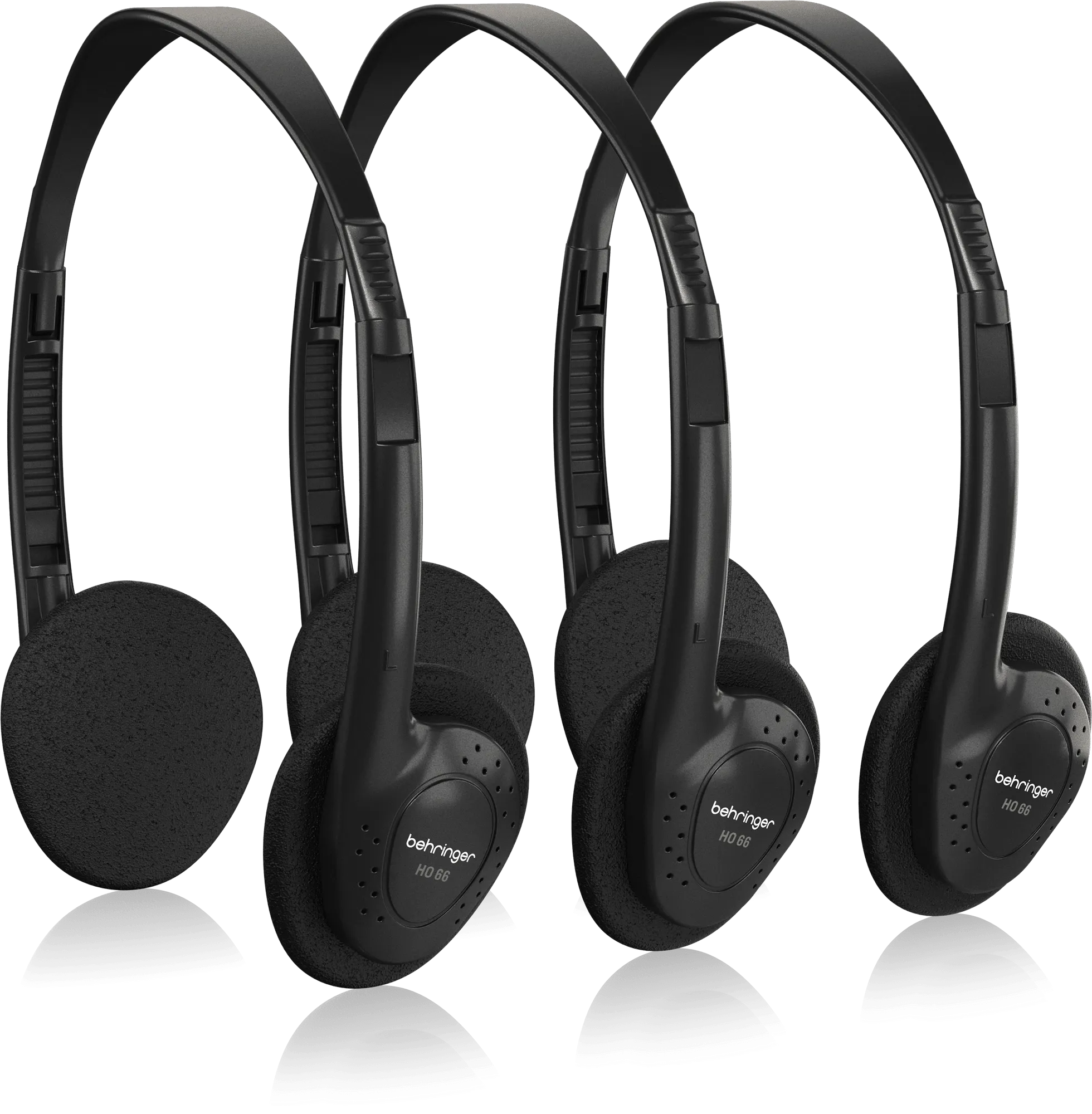 Behringer HO66 Stereo Headphones (3-Pack) (HO 66 / HO-66) A SET Of 3