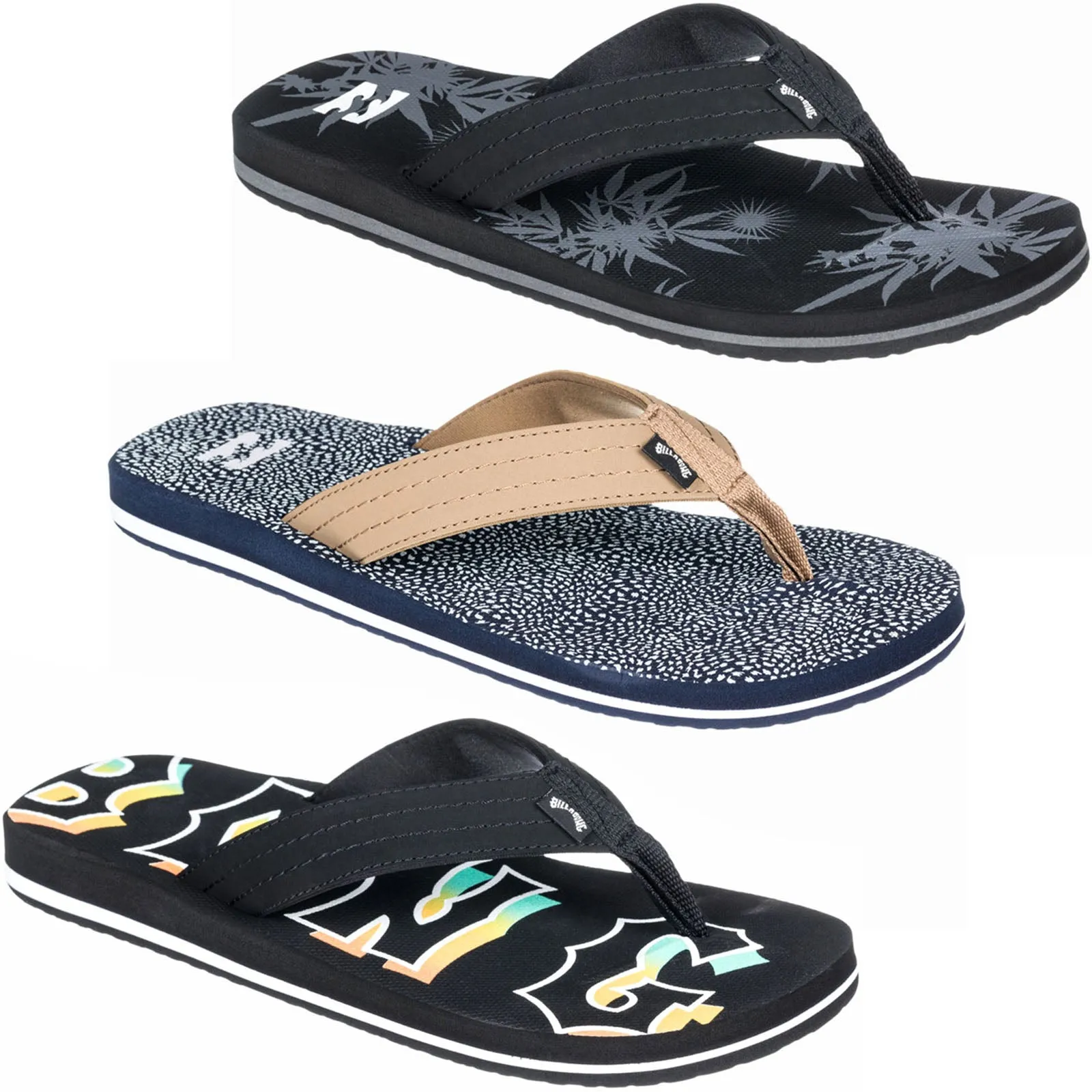 Billabong Mens All Day Theme Sandals Flips Flops