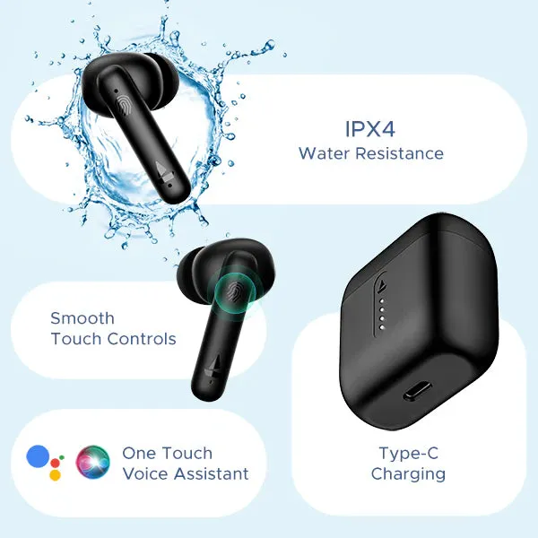 boAt Airdopes 141 Wireless Earbuds with 42 Hours Playback, ENx Technology, BEAST Mode