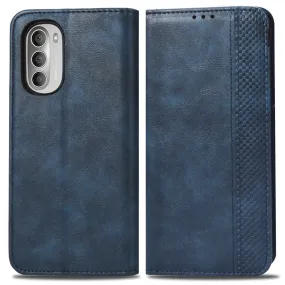 Bofink Vintage Motorola Moto G51 5G leather case - Blue