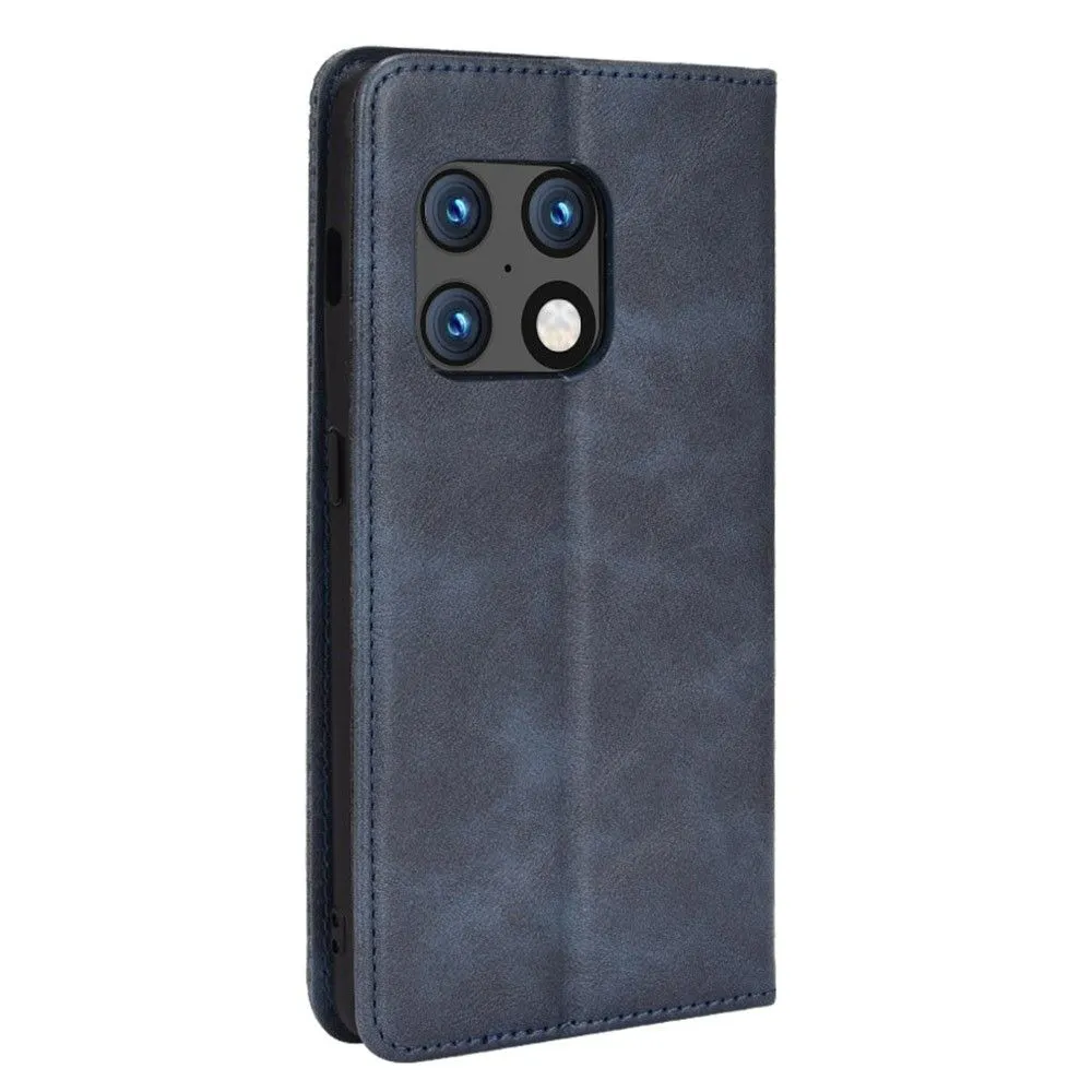 Bofink Vintage OnePlus 10 Pro leather case - Blue