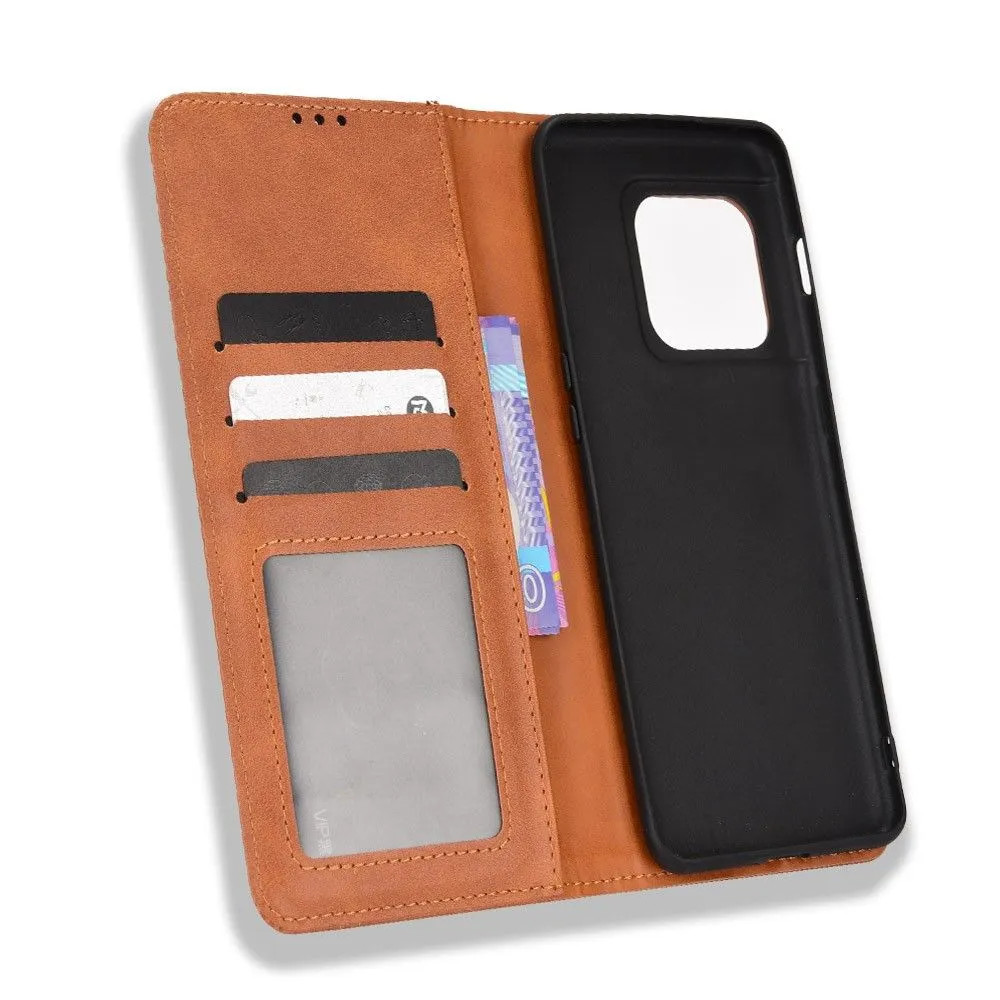 Bofink Vintage OnePlus 10 Pro leather case - Brown