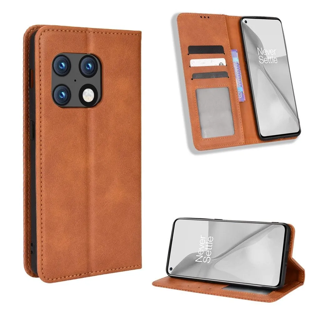 Bofink Vintage OnePlus 10 Pro leather case - Brown