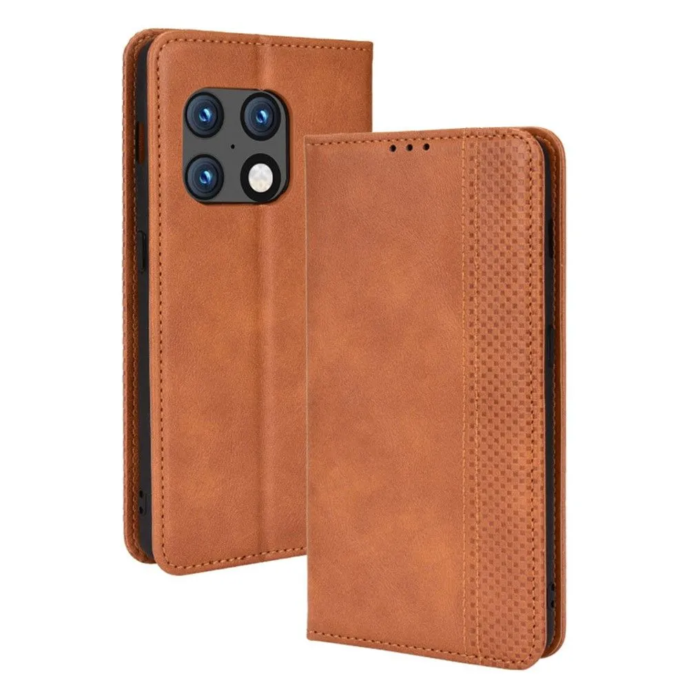 Bofink Vintage OnePlus 10 Pro leather case - Brown