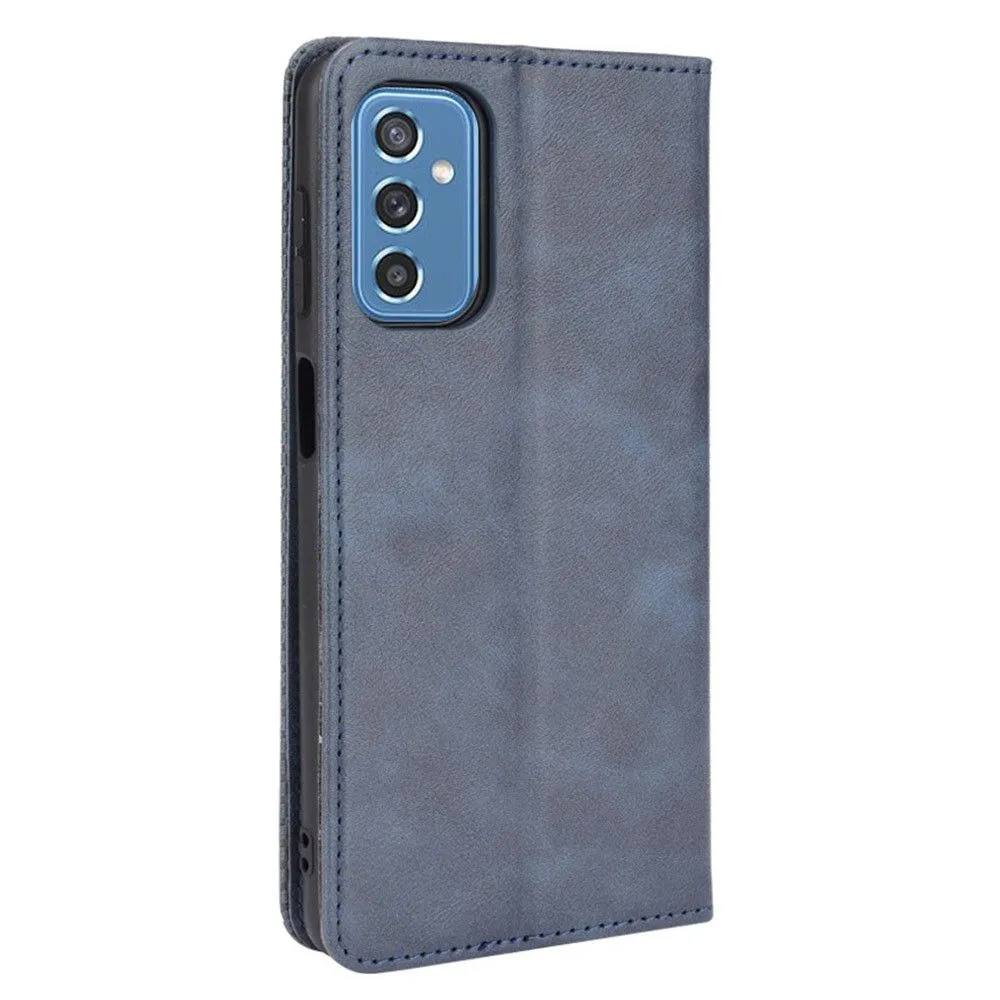 Bofink Vintage Samsung Galaxy M52 5G leather case - Blue