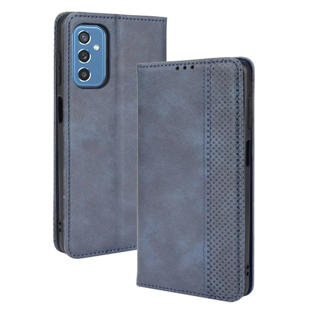 Bofink Vintage Samsung Galaxy M52 5G leather case - Blue