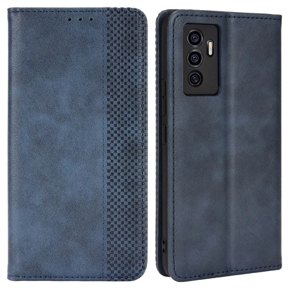 Bofink Vintage Vivo V23e 5G / V23e / S10e leather case - Blue