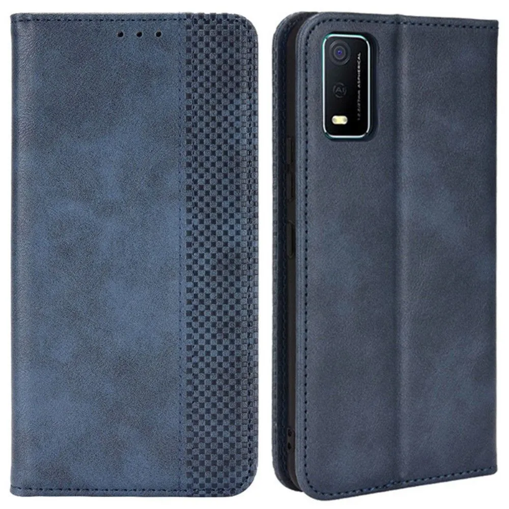 Bofink Vintage Vivo Y3s (2021) leather case - Blue