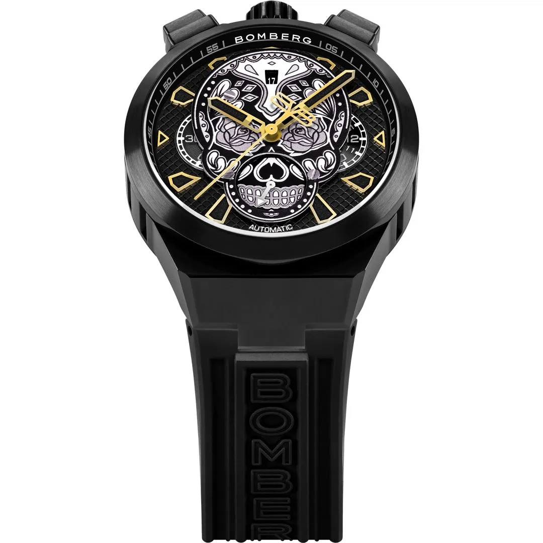 Bomberg Men's Bolt-68 Neo Calaveras Black Watch BF44CHAPBA.04-3.12