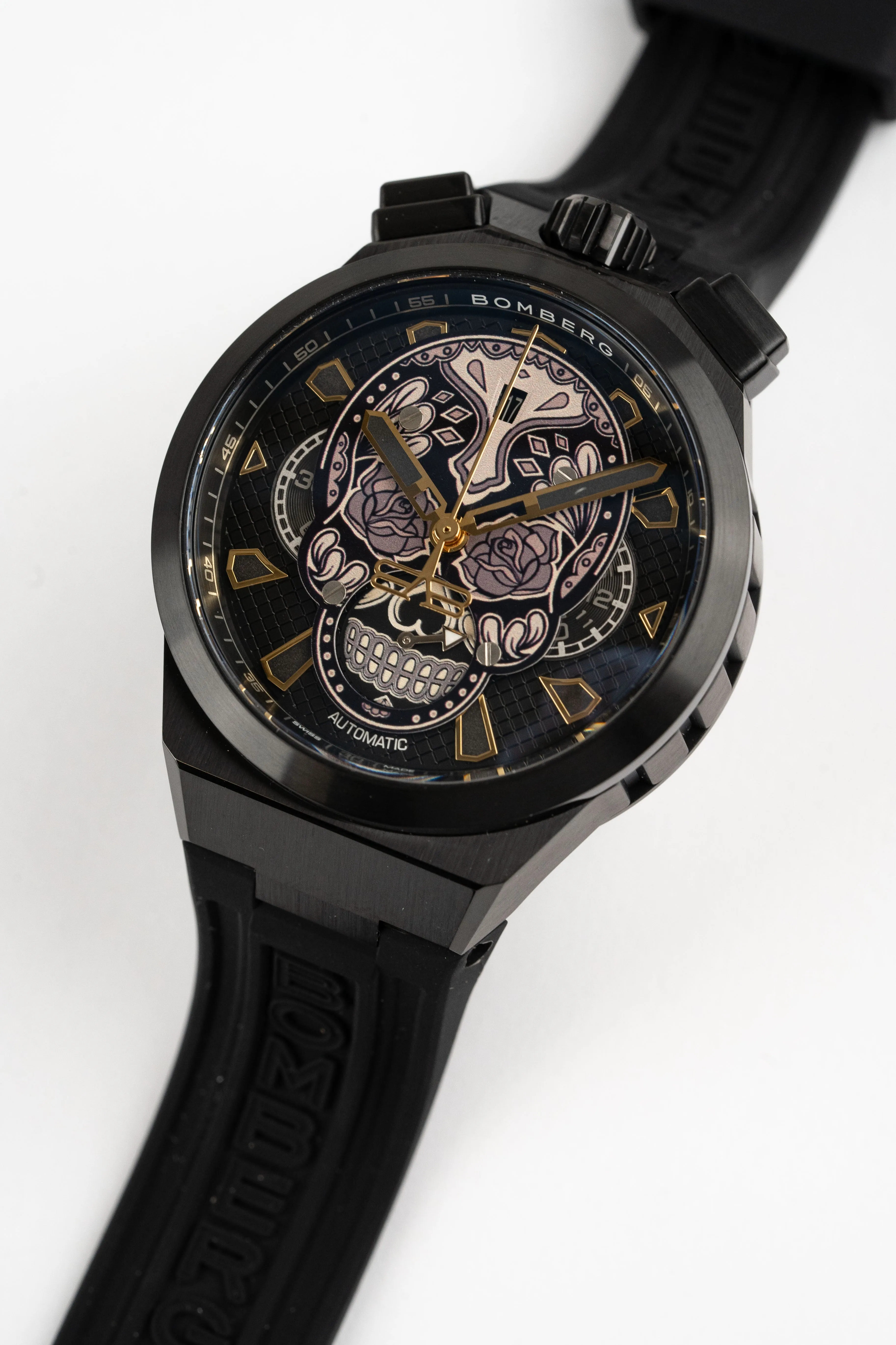 Bomberg Men's Bolt-68 Neo Calaveras Black Watch BF44CHAPBA.04-3.12