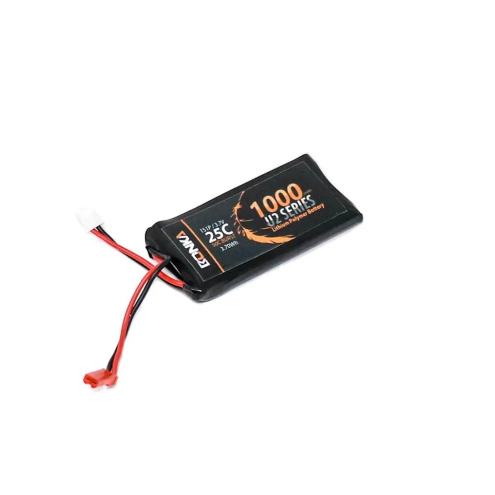 Bonka 3.7V 1000mAh 25C 1S U2 Series Lipo Battery