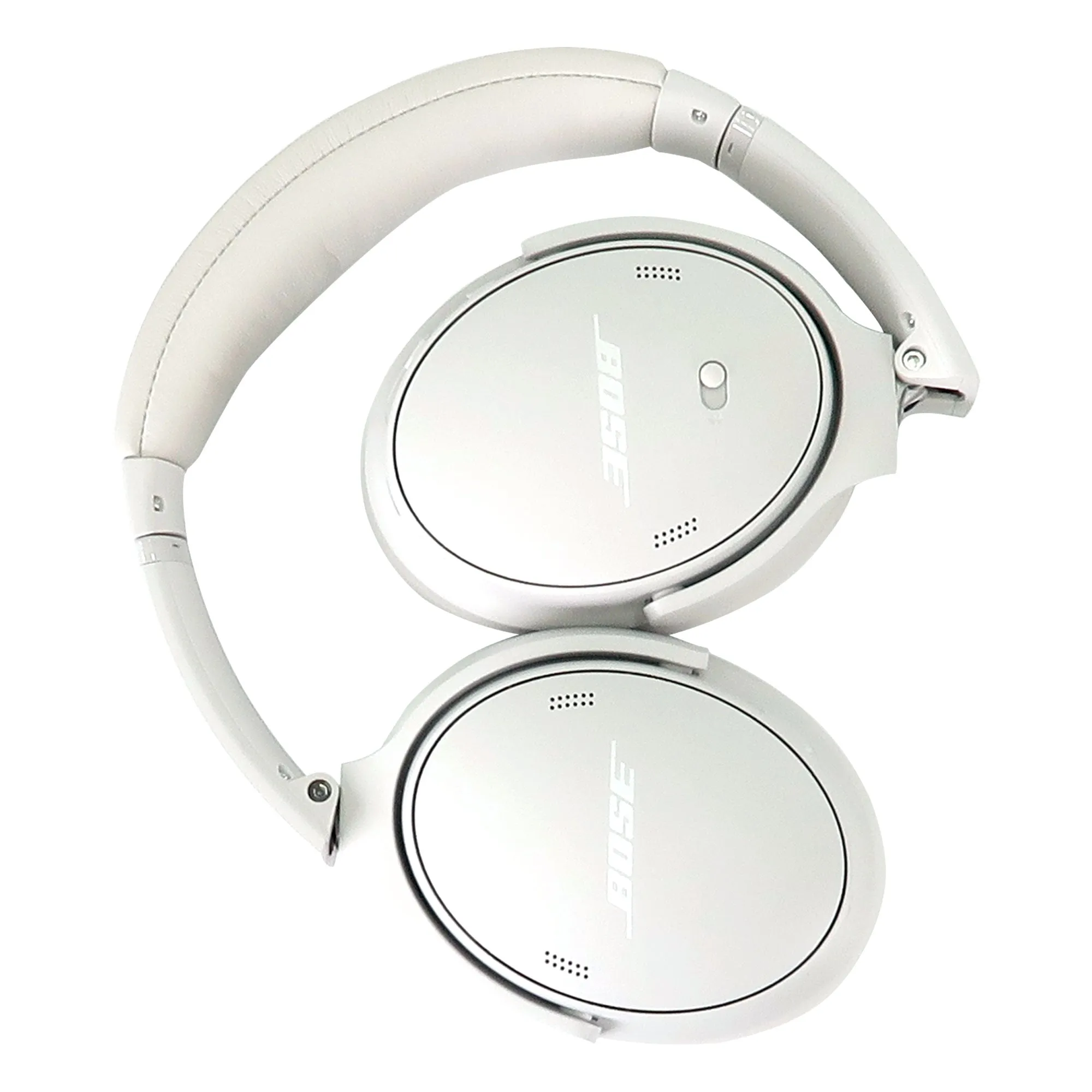 Bose QuietComfort Wireless Over-Ear Active Noise Canceling Headphones (White Smoke) with JBL C50HI In-Ear Headphones White