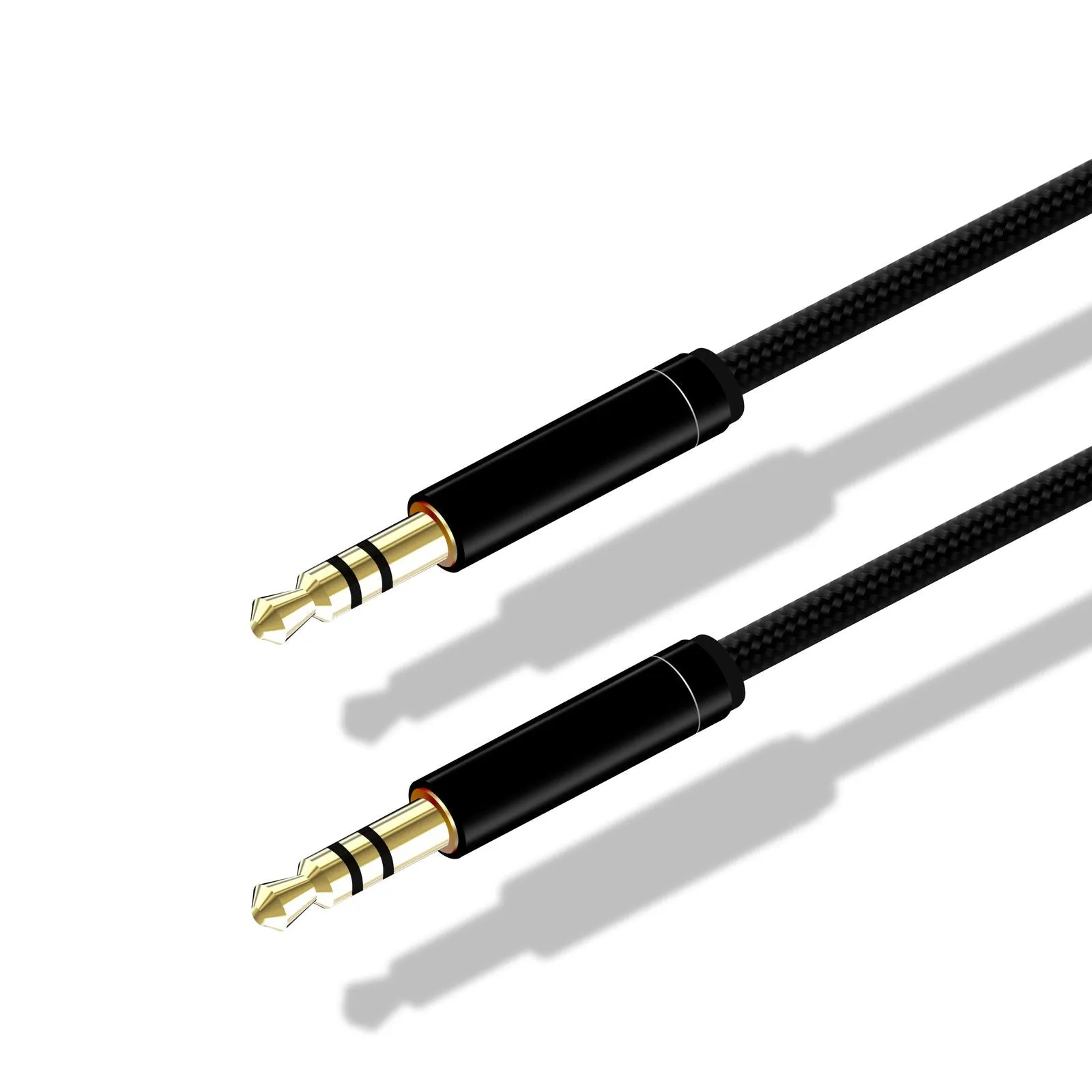 Braided Aux Cable Audio Lead 3.5mm Jack Stereo Male for Car PC Phone MP3 iPod