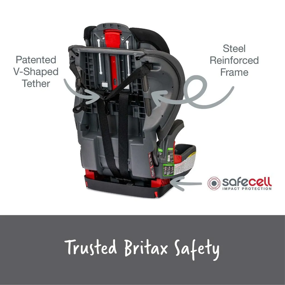 Britax Grow With You Harness-2-Booster Car Seat - Mod Black (SafeWash)