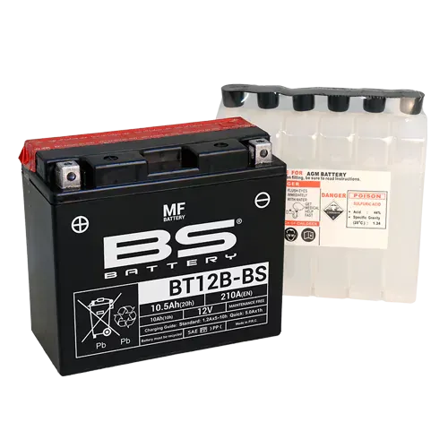 BS Battery BT12B-BS equivalent YT12B-BS