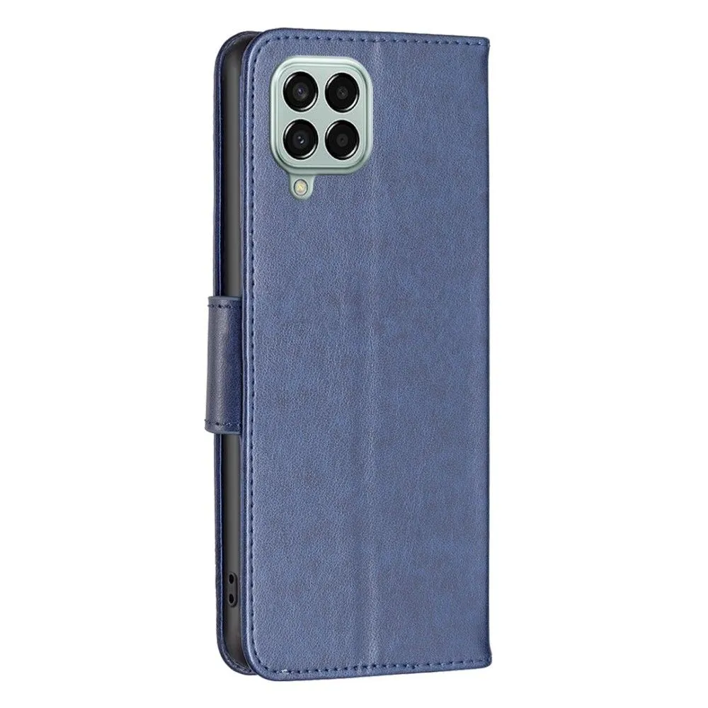 Butterfly Samsung Galaxy M33 5G flip case - Dark Blue