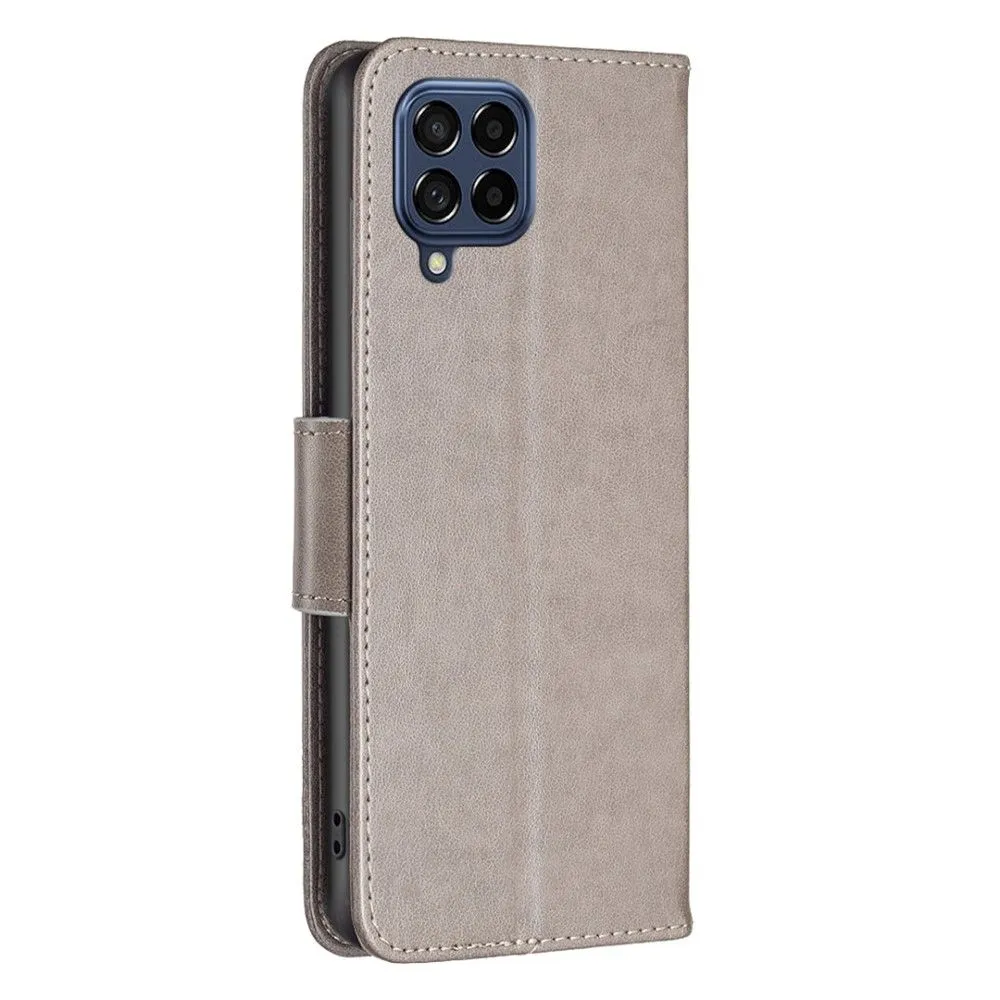 Butterfly Samsung Galaxy M53 5G flip case - Grey